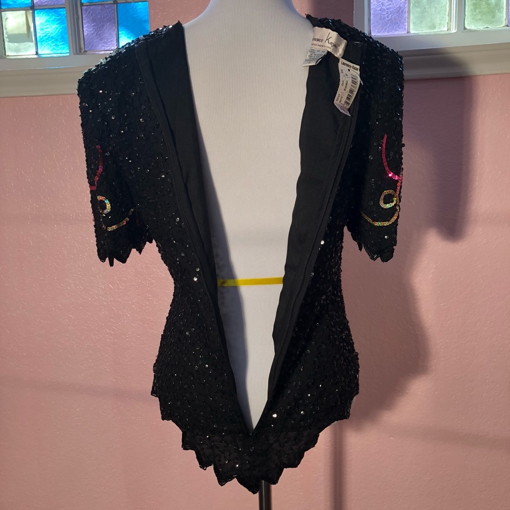 Y2K Party Top Laurence Kazar Deadstock Vintage - Picture 6 of 9